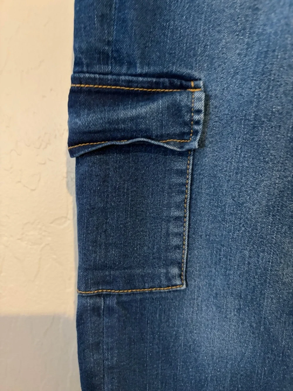 JUSTICE Girls Cargo Wide Leg Jeans w/ Belt- Size 7 - Picture 2 of 6